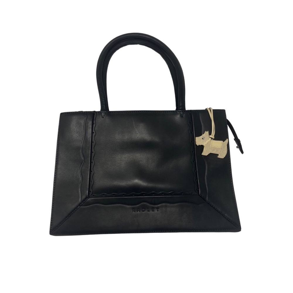 Radley of London NWOT black leather purse w/shoulder strap vintage 1990’s